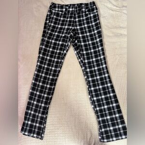 Plaid Black and White Women’s Dress Pants